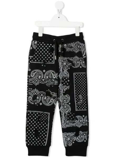 Pantaloni Givenchy negri din bumbac si polyester