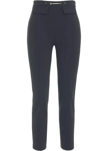 Pantaloni office Elisabetta Franchi albastri