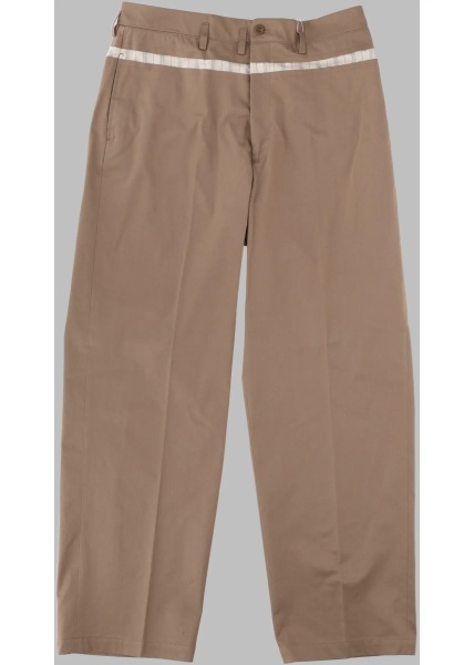 Pantaloni Pantalone A Gamba Larga In Cotone Cerato