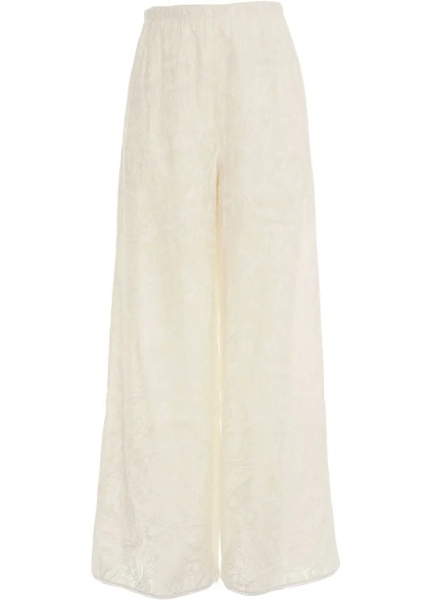 Pantaloni Pants with floral pattern 'Eos'