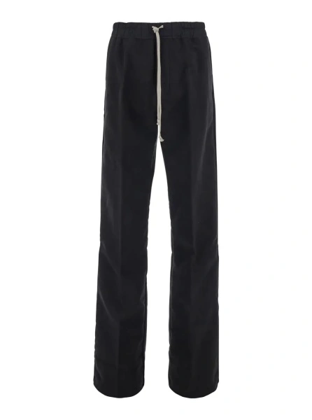 Pantaloni Rick Owens negri din bumbac