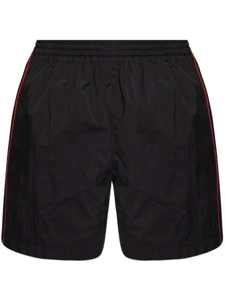 Pantaloni scurti Balenciaga track negri
