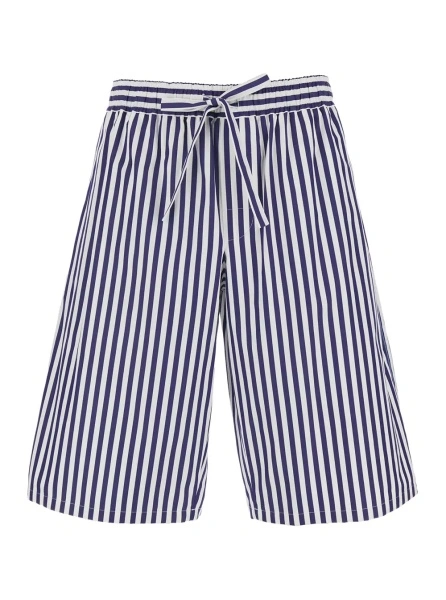 Pantaloni scurti Dolce & Gabbana albastri din bumbac