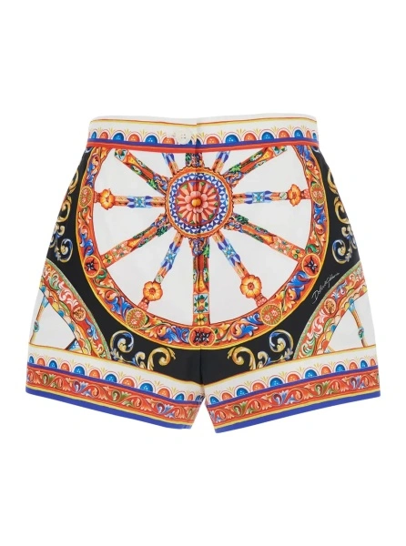 Pantaloni scurti Dolce & Gabbana multicolor din bumbac