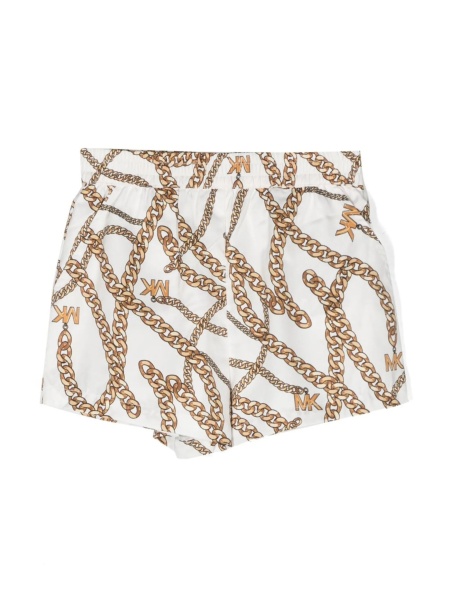 Pantaloni scurti Michael Kors albi din polyester