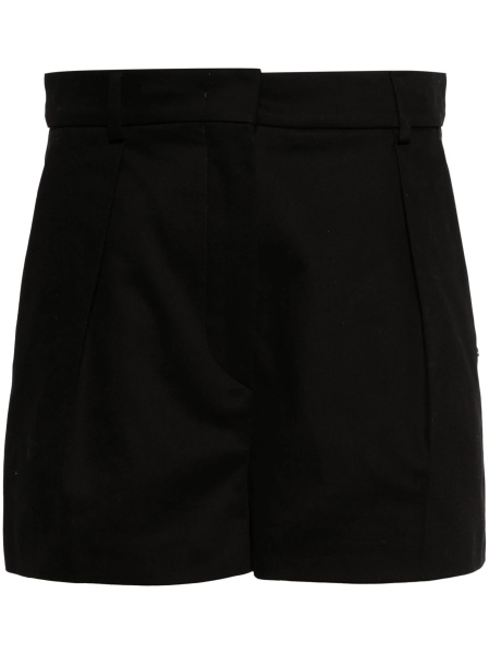 Pantaloni scurti SPORTMAX negri din spandex/elastan si bumbac