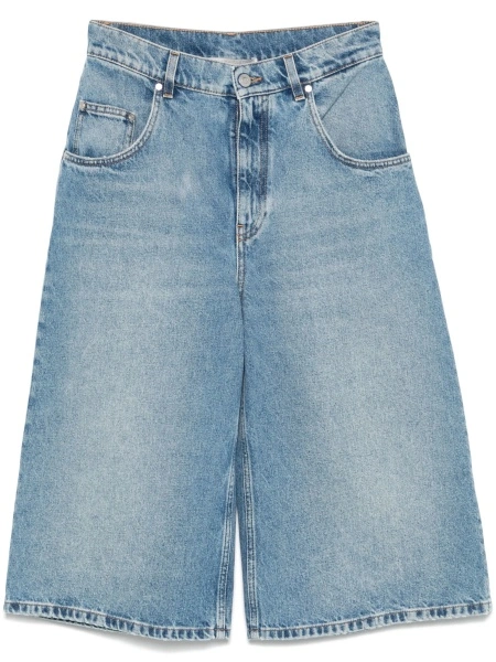 Pantaloni scurti Stella McCartney albastri din bumbac