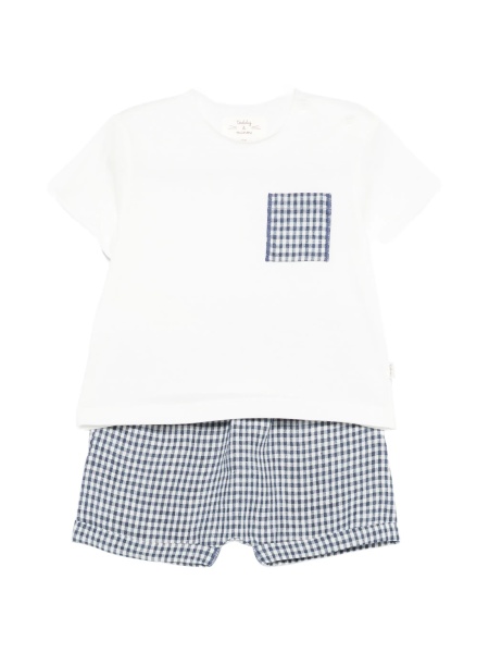 Pantaloni scurti TEDDY & MINOU albastri