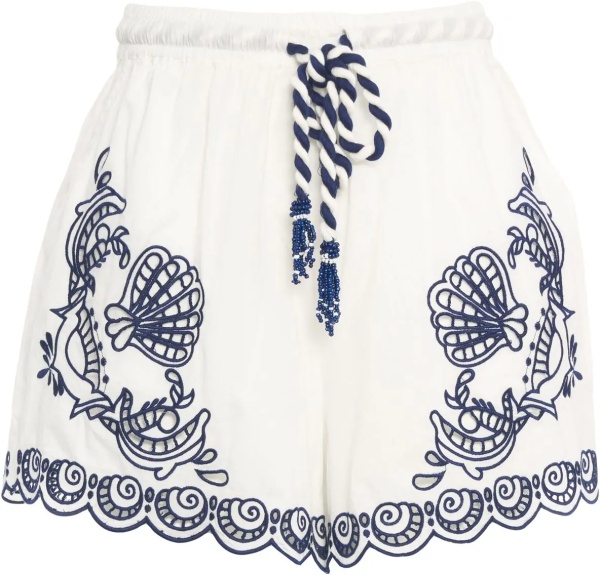 Pantaloni Shorts with embroidery