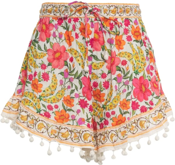 Pantaloni Shorts with floral pattern