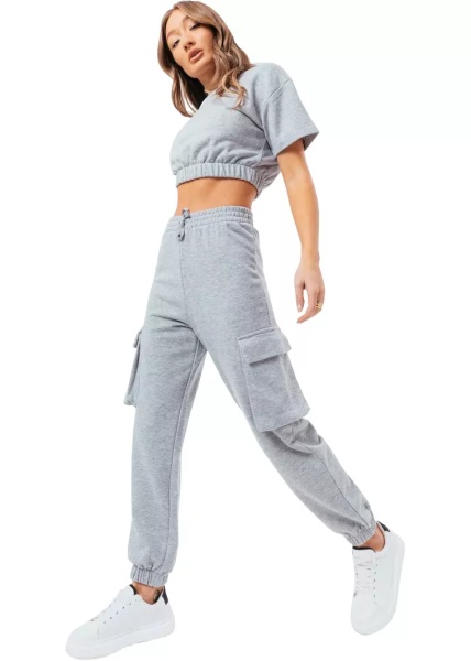 Pantaloni Sweat Crop T-Shirt-Cargo Joggers