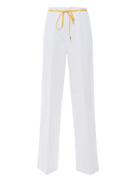 Pantaloni talie inalta Aspesi albi