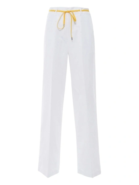 Pantaloni talie inalta Aspesi albi