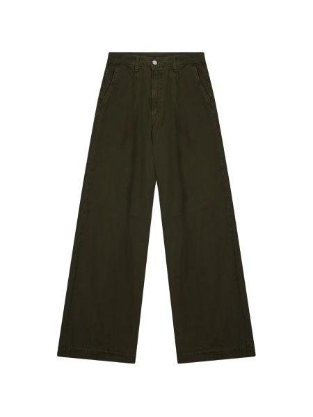 Pantaloni talie inalta NINE:INTHE:MORNING verzi