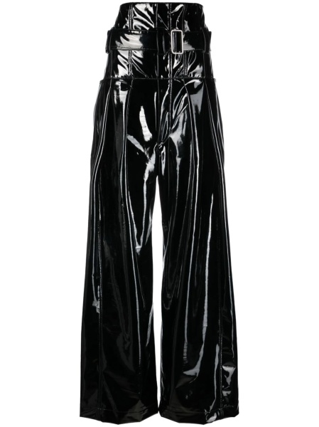 Pantaloni talie inalta Philosophy negri