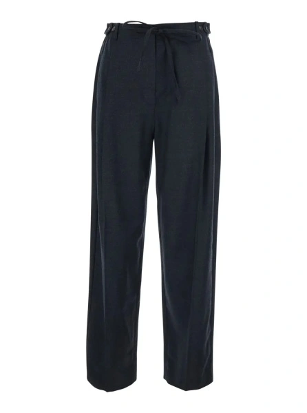 Pantaloni TELA gri din lana 'Fox'