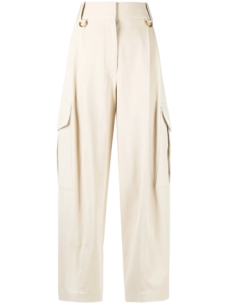 Pantaloni trei sferturi Givenchy neutri din bumbac