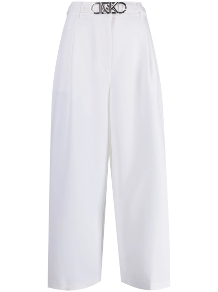 Pantaloni trei sferturi Michael Kors albi