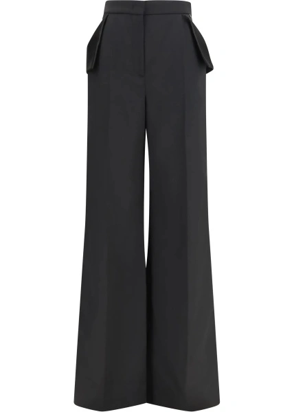 Pantaloni Wide-leg wool-blend Pants
