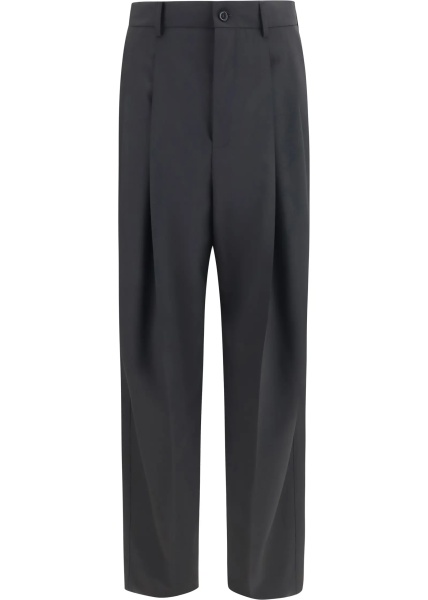 Pantaloni Wide-leg wool blend tailored Pants