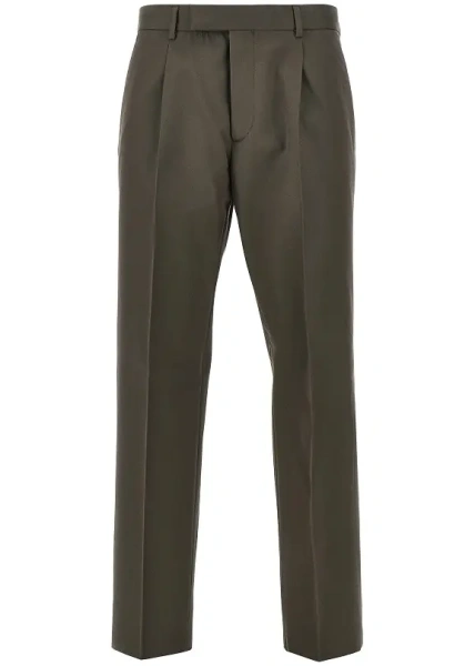 Pantaloni Wool and cotton pleated pants