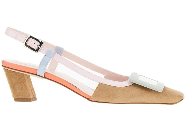 Pantofi 'Belle Vivier' multicoloured slingback pumps