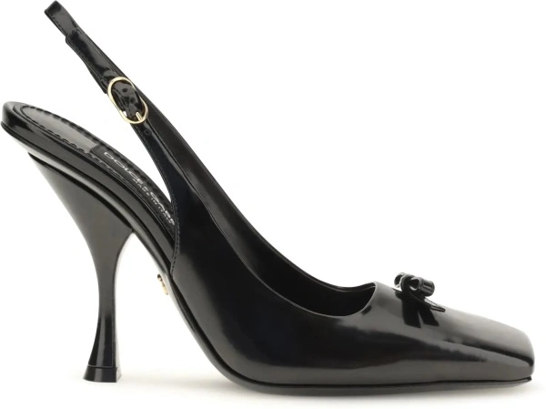 Pantofi Leather Slingback Pumps