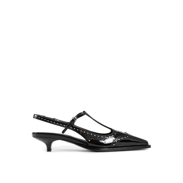 Pantofi Miu Miu Leather Slingback Pumps