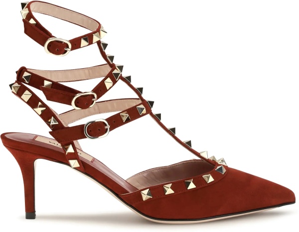 Pantofi Rockstud suede Pumps