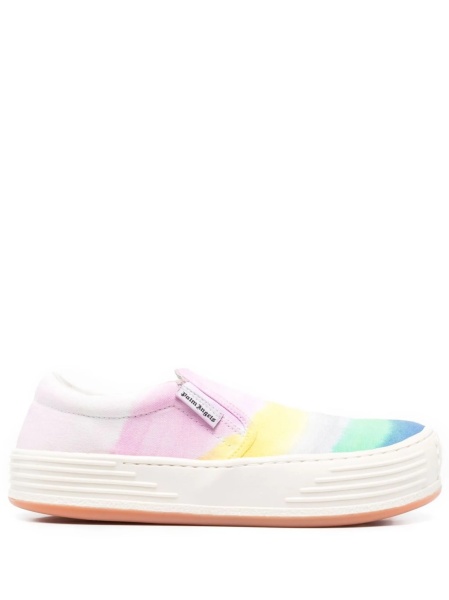Pantofi slip-on Palm Angels roz din material textil