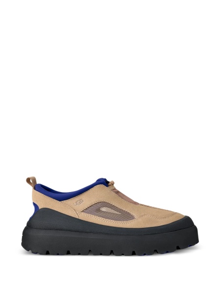 Pantofi slip-on UGG neutri din piele intoarsa si plasa