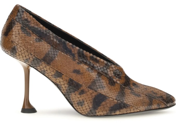 Pantofi Tee Pieced python-print Pumps
