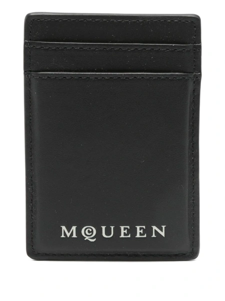 Portofel Alexander McQueen negru din piele