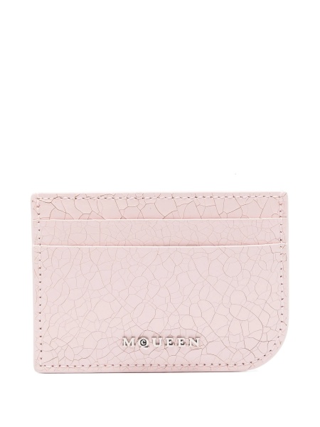 Portofel Alexander McQueen roz din piele