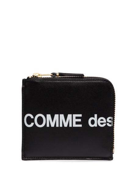 Portofel Comme des Garçons negru din piele