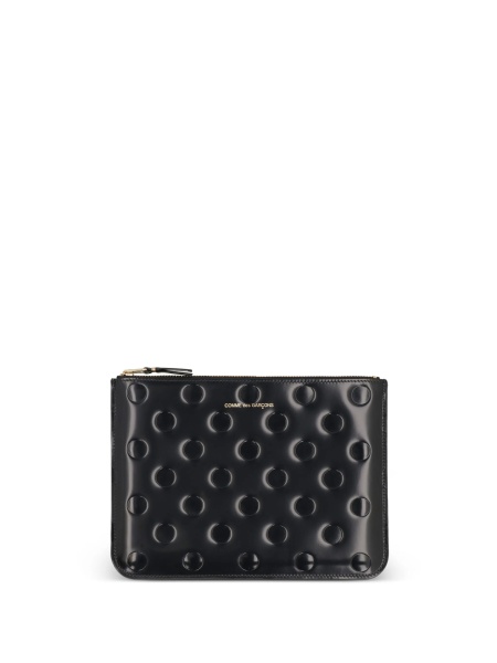 Portofel Comme des Garçons negru din piele