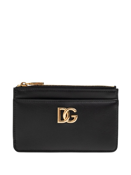 Portofel Dolce & Gabbana DG Logo negru din piele