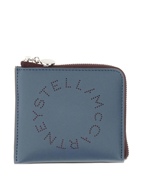 Portofel Stella McCartney albastru din poliuretan si polyester