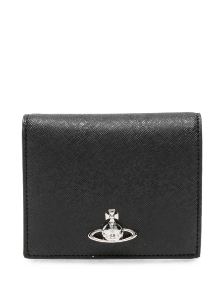 Portofel Vivienne Westwood negru din poliuretan