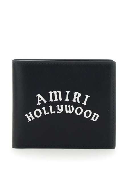 Portofele Bi-Fold Wallwt with Logo Lettering on the Front in Leather Man