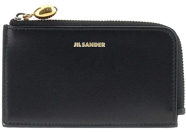 Portofele 'Goji' zippered leather cardholder