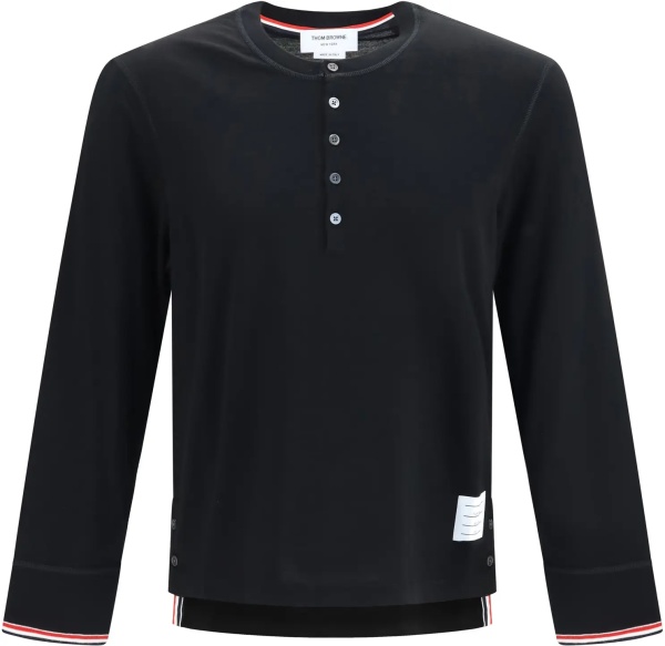 Pulover Buttoned Sweater with RWB cuffs