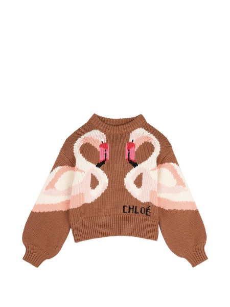 Pulover Chloe maro din lana si bumbac organic