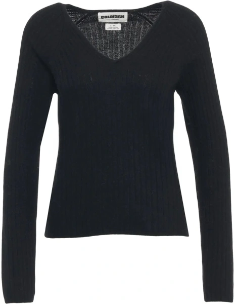 Pulover Colorush negru din casmir
