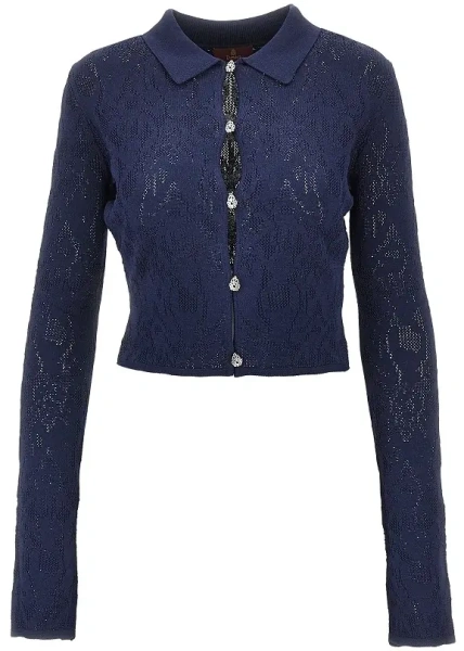 Pulover Esibizionista Capsule jacquard knit cardigan