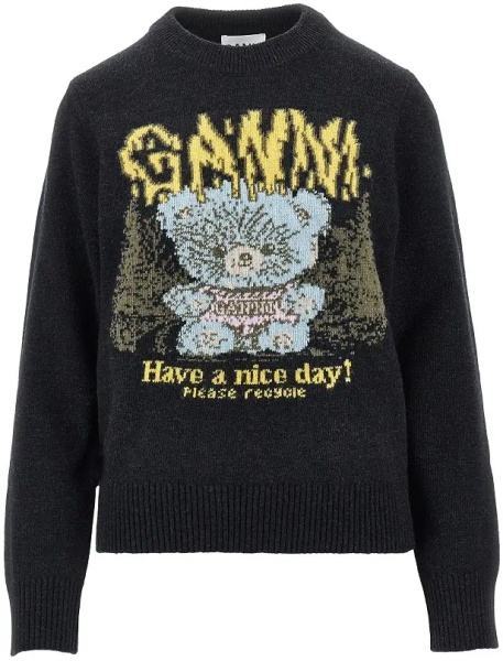 Pulover 'Forest Teddy' wool-blend sweater