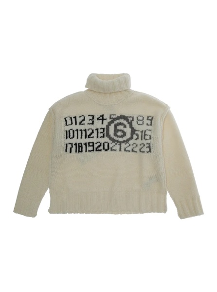 Pulover M61048MM08VMM6K62UM6101 is a sweater with a round neckline and long sleeves made of Wool and Nylon in Light blue for Boy