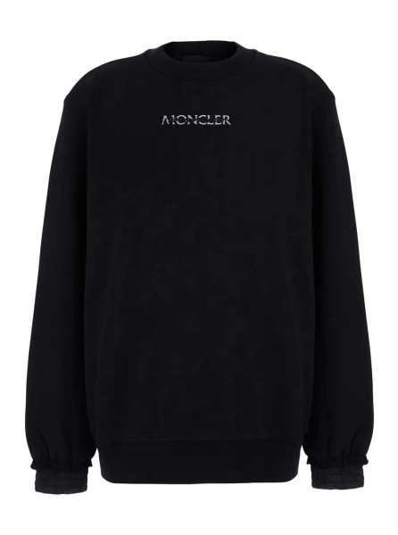 Pulover Moncler negru din bumbac