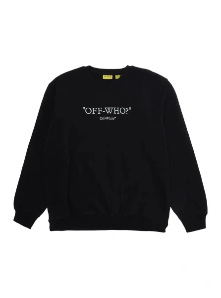 Pulover Off-White negru din bumbac