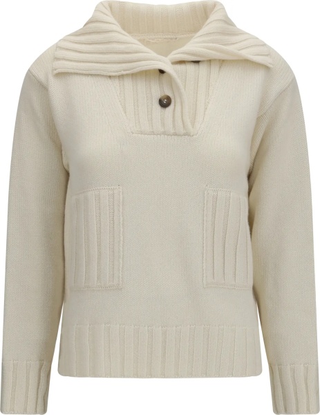 Pulover Ribbed neck Sweater